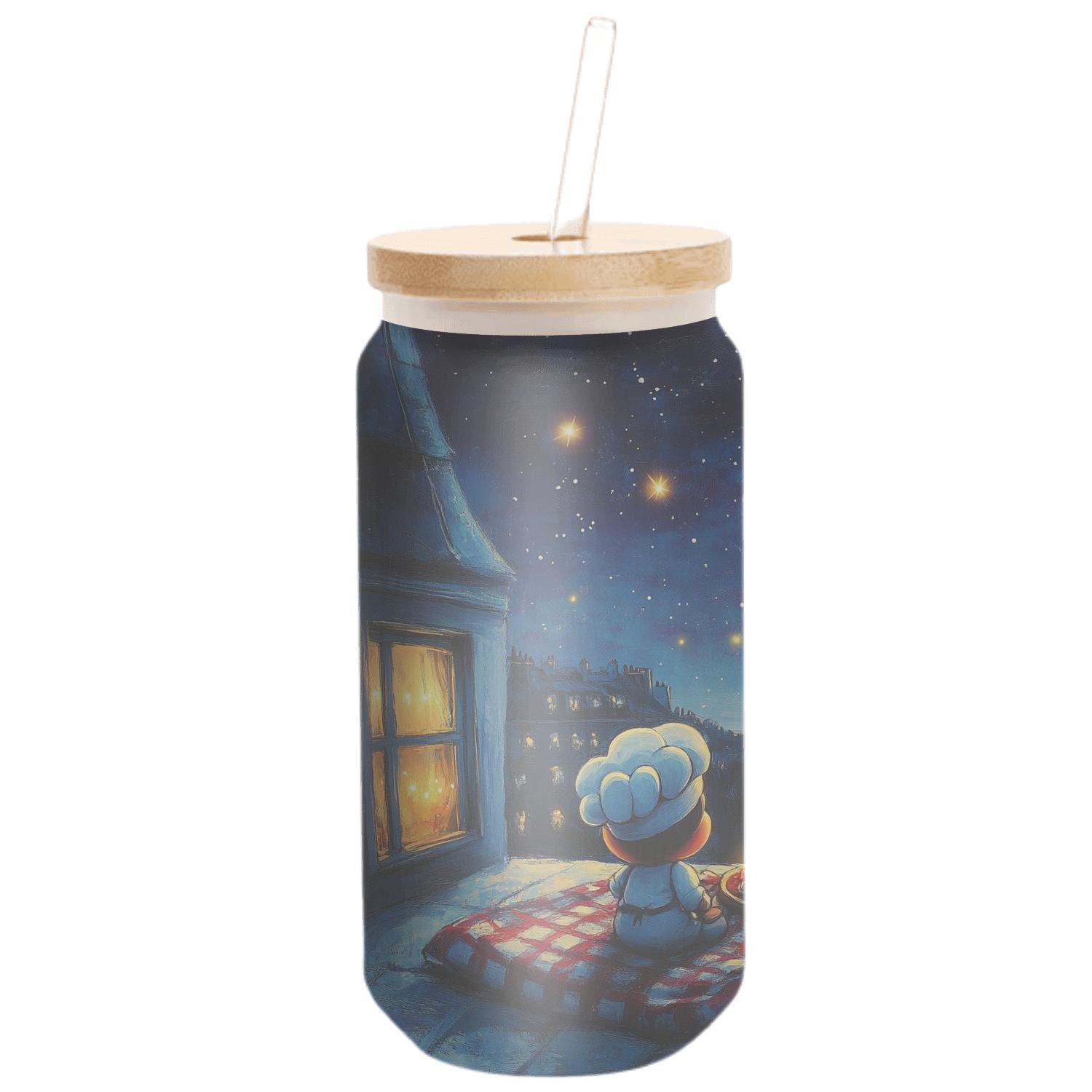 Remy In The Paris Rooftop Star Picnic textured glass