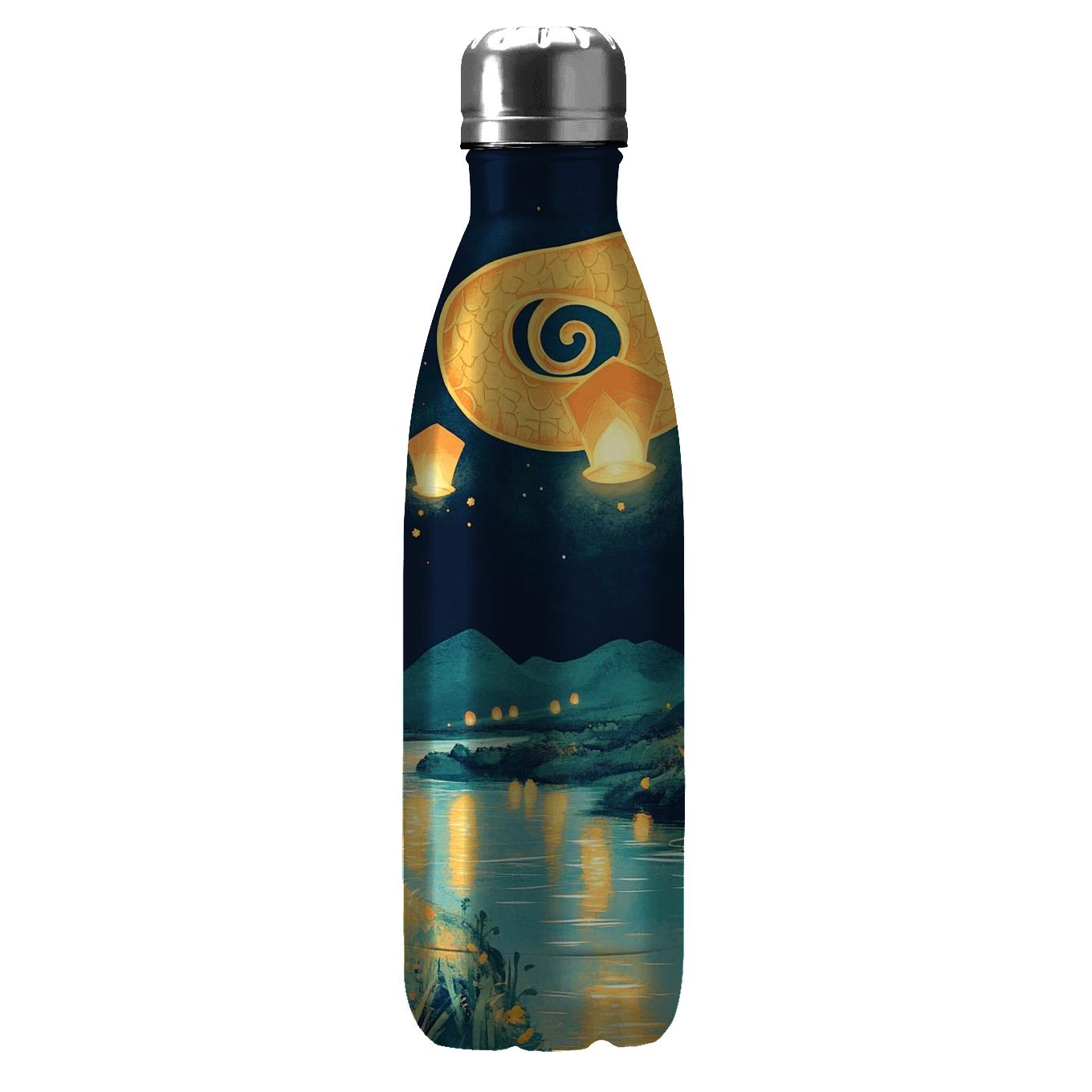 Mulan And Mushu Lantern Sky Parade water bottles with lids