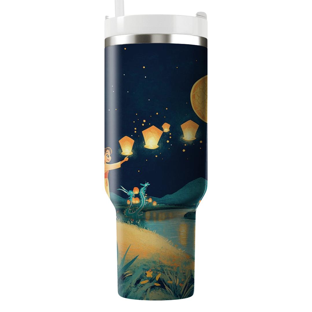 Mulan And Mushu Lantern Sky Parade tumblers for gifts