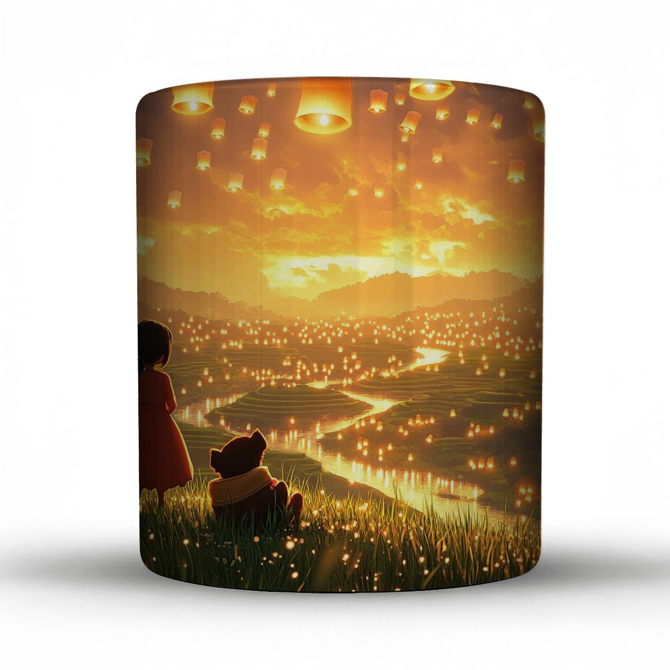 Raya And Tuk Tuk Lantern Skyway Disney Inspired premium drinkware mugs