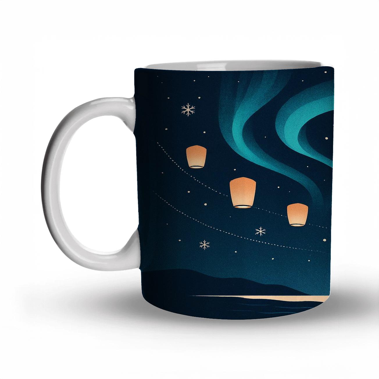 Aurora Paper Lantern Treaty personalized mugs