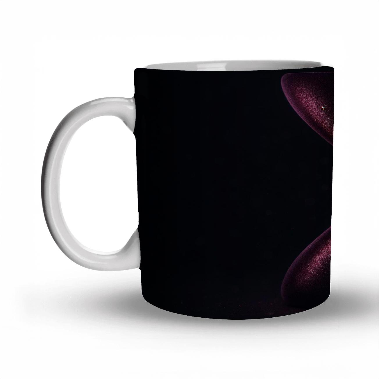 Velvet Prism Glitter Hourglass personalized mugs