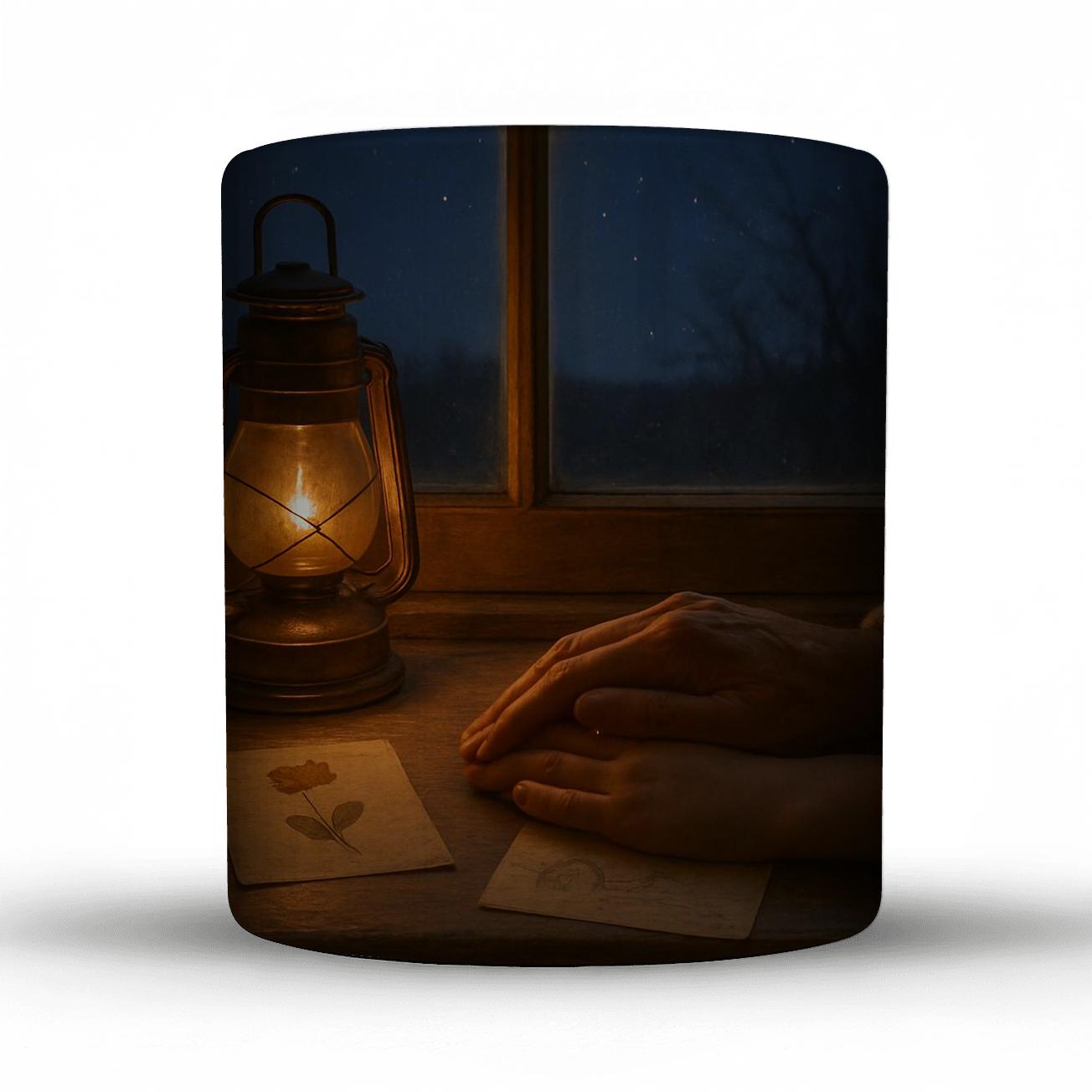 Lantern Window Across The Years ceramic coffee mugs