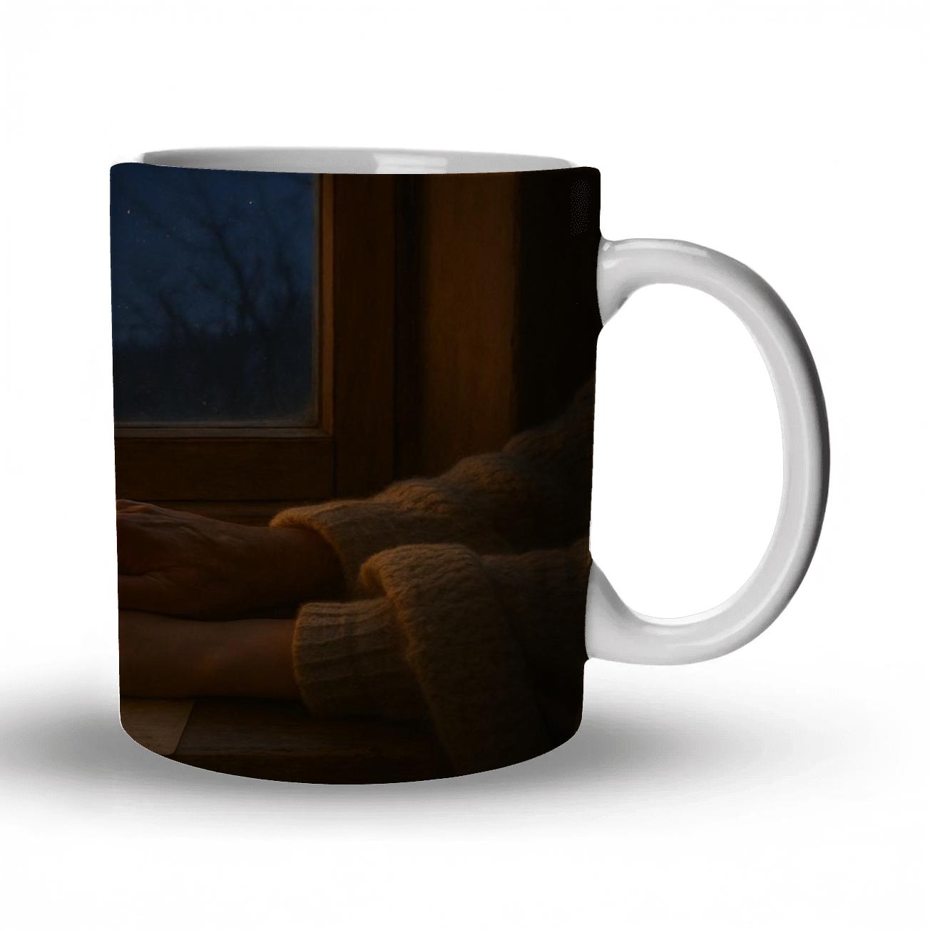 Lantern Window Across The Years ceramic coffee mugs