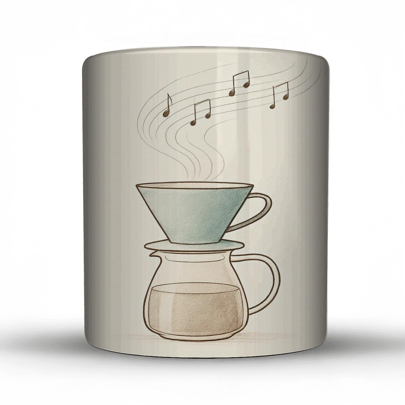 Sheet Music Steam Pour Over novelty coffee mugs