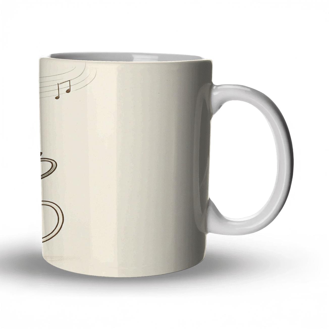 Sheet Music Steam Pour Over novelty coffee mugs