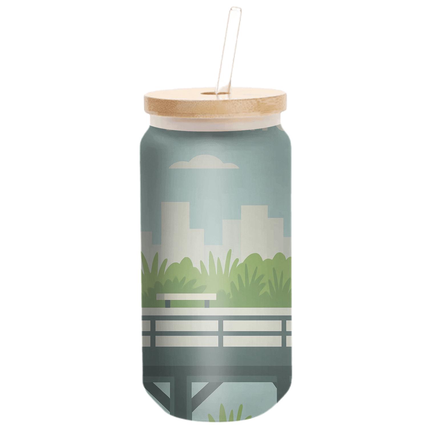 High Line Park New York City United States custom engraved glassware