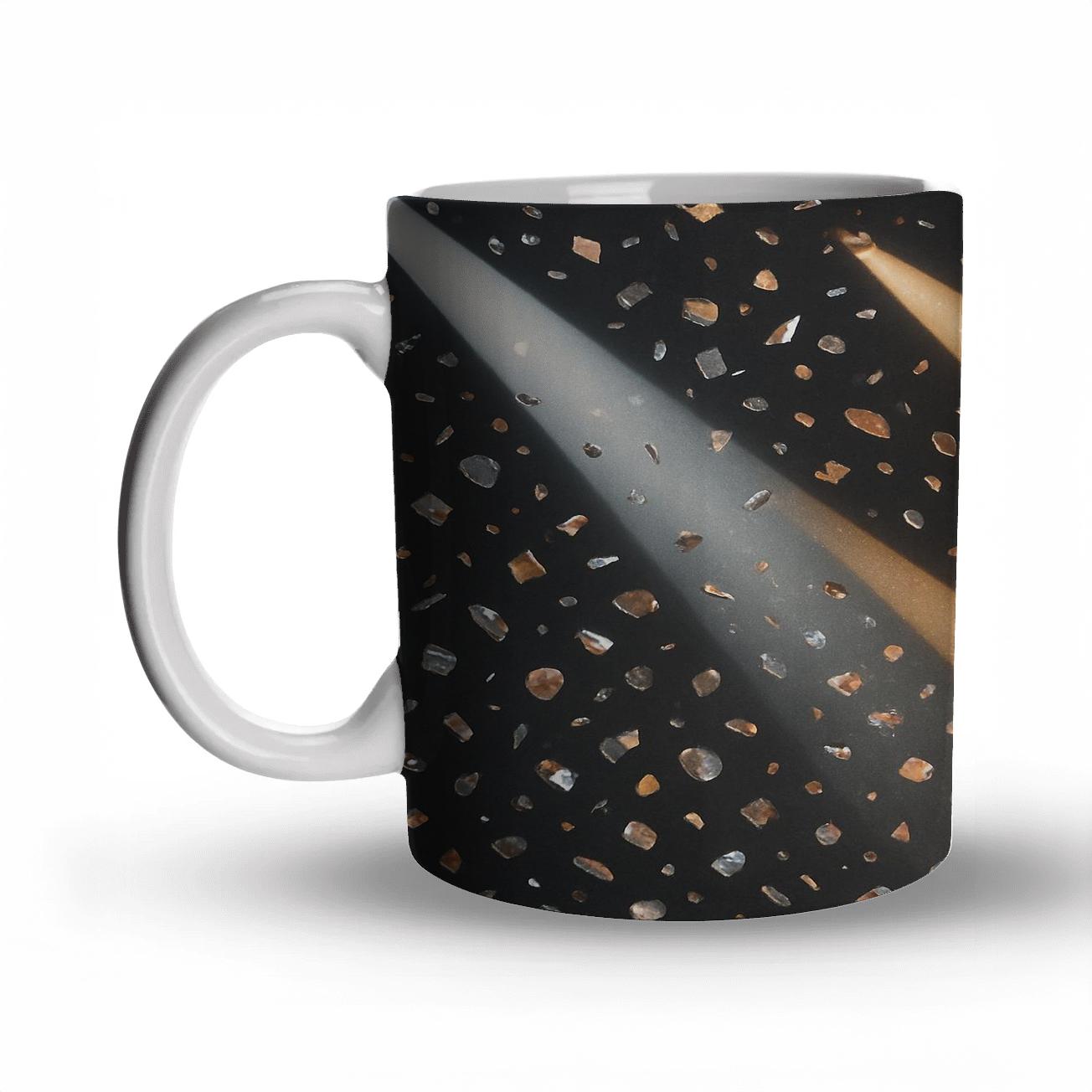 Chrome Confetti Spotlight Runway custom printed mugs