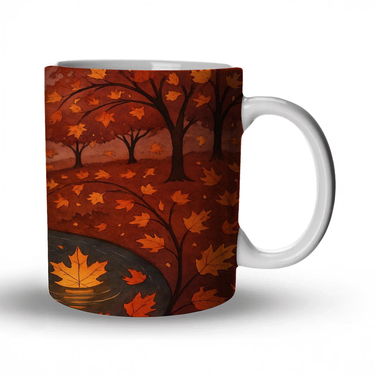 Autumn Lantern River Parade decorative mug sets