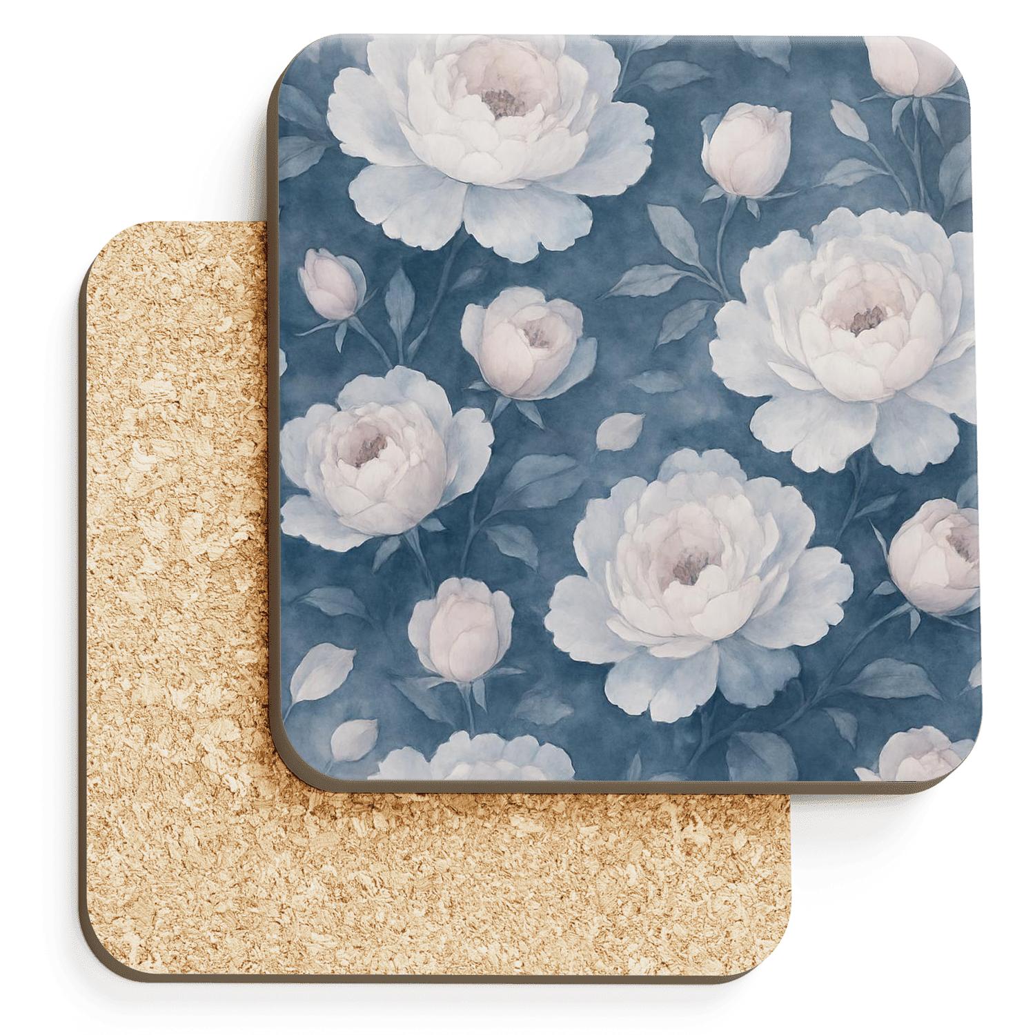 Moonlit Peony Mist stone coaster collections