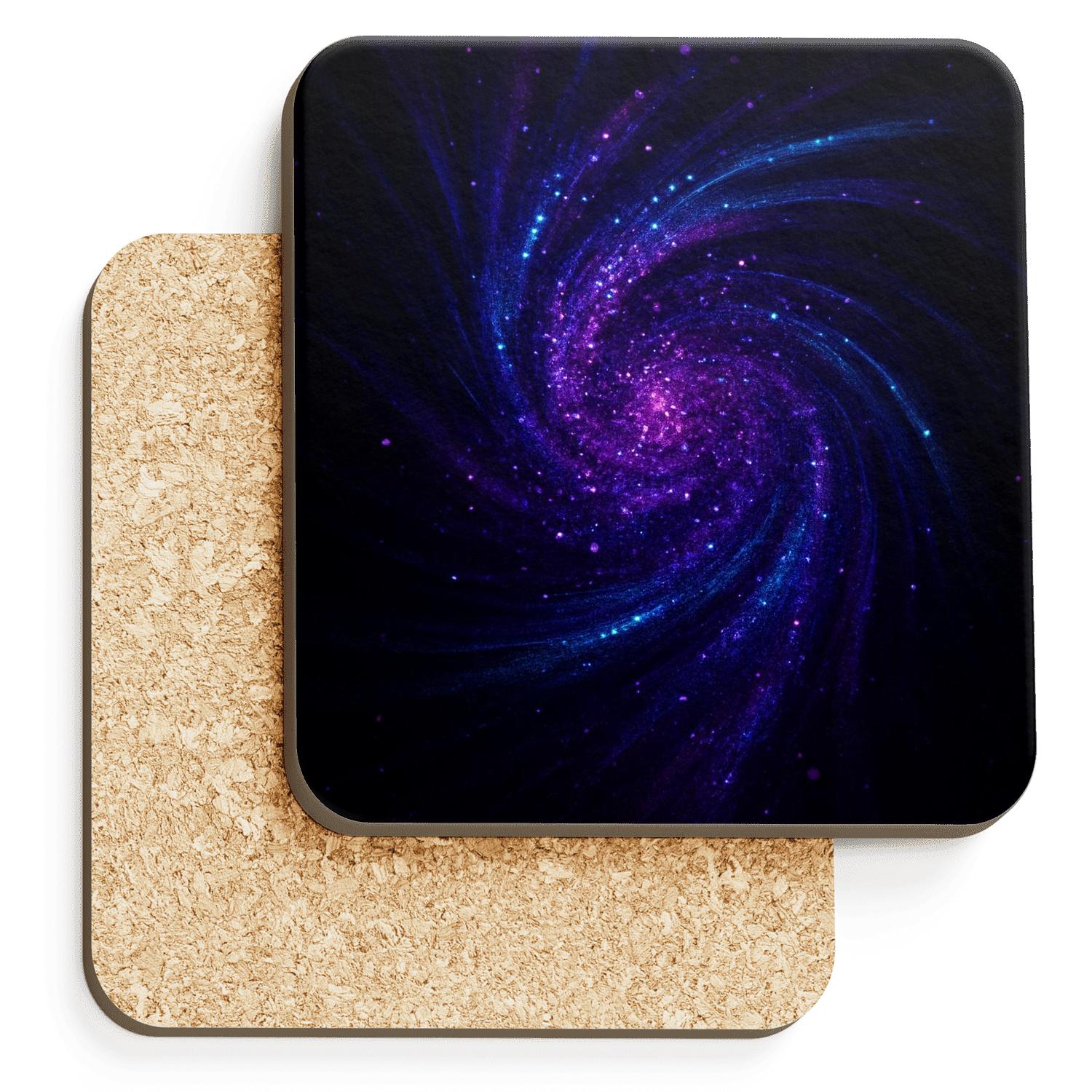 Electric Amethyst Sequin Nebula stone coaster collections
