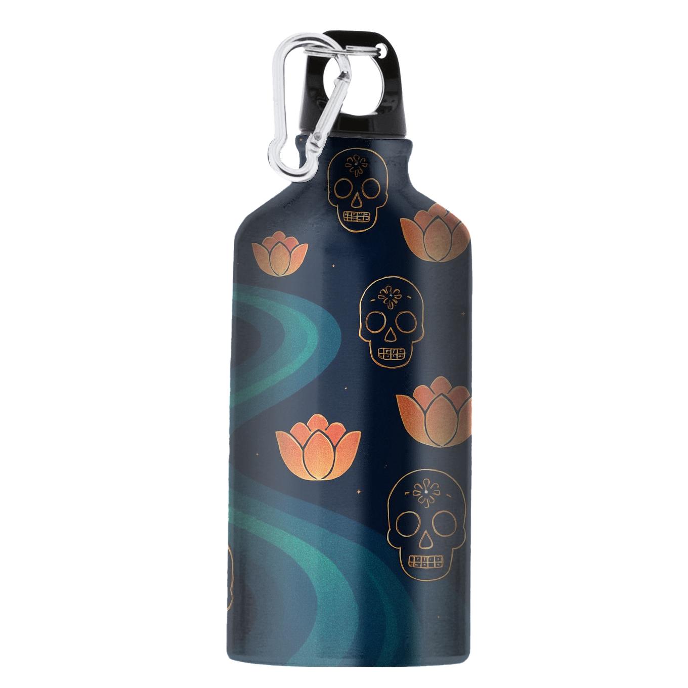 Aurora Lantern Reverie Obon Meets Day Of The Dead athletic sports bottles