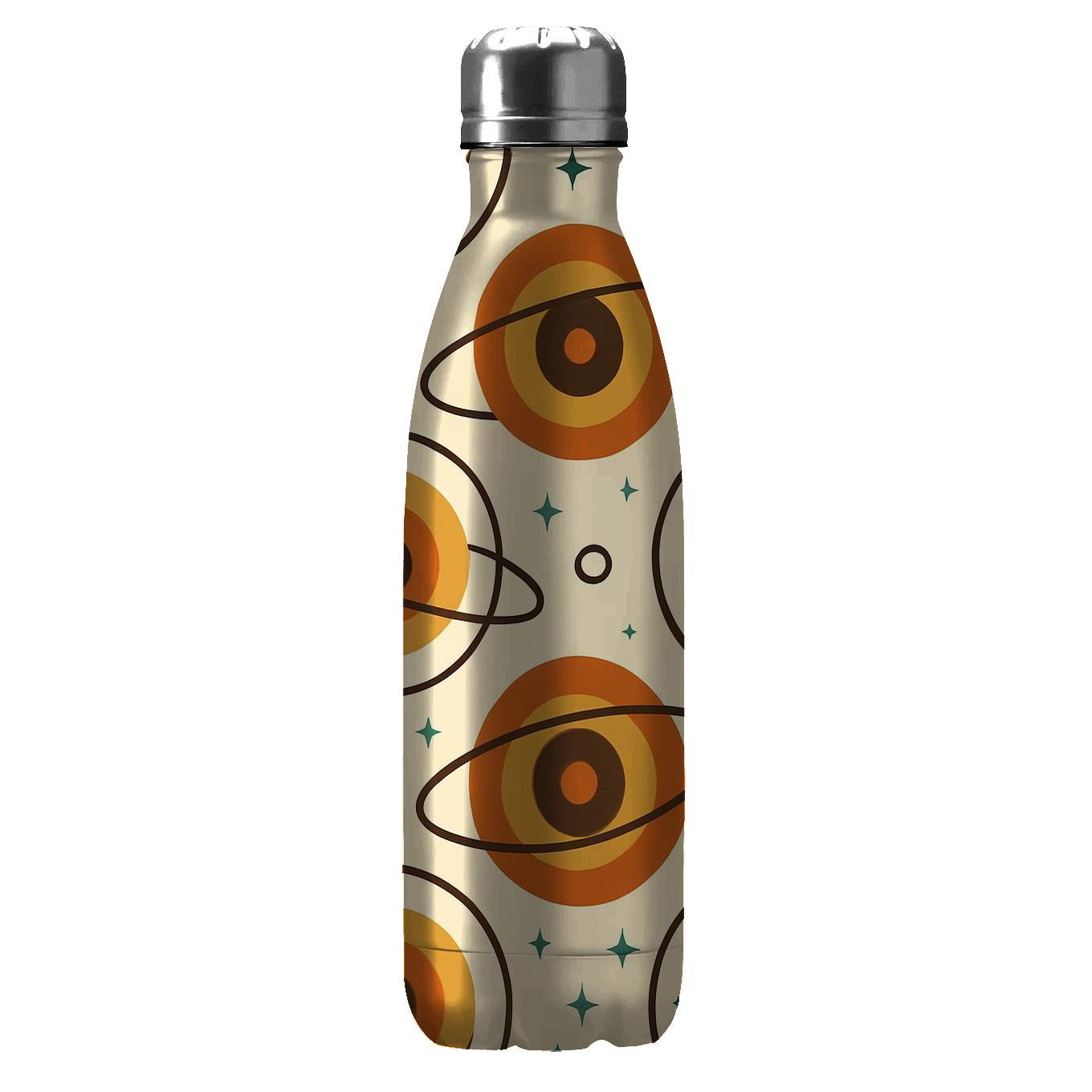 Groovy Cosmic Vinyl Rings personalized water bottles