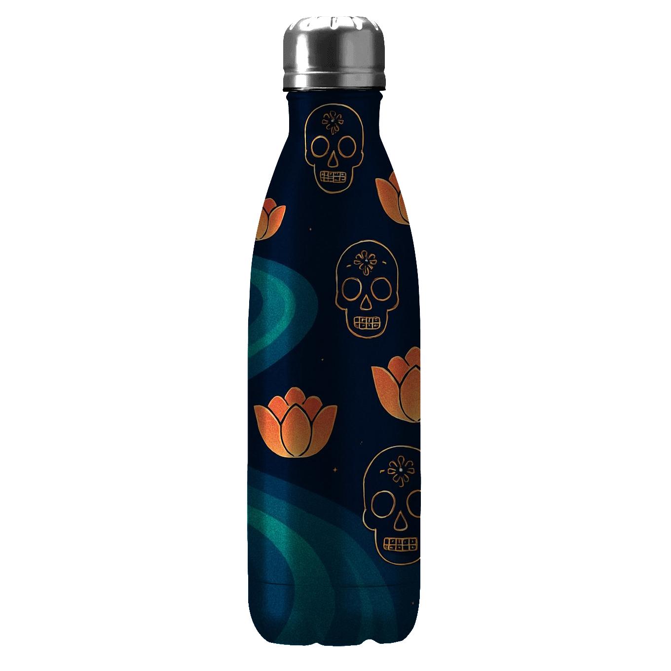 Aurora Lantern Reverie Obon Meets Day Of The Dead water bottles with lids