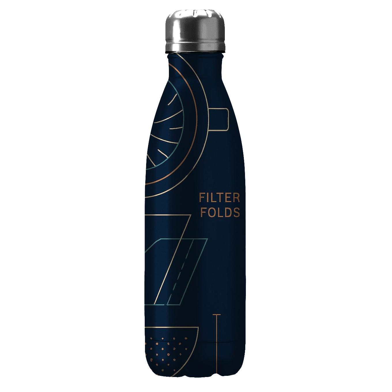 Geometric Pour Over Blueprint travel water bottles