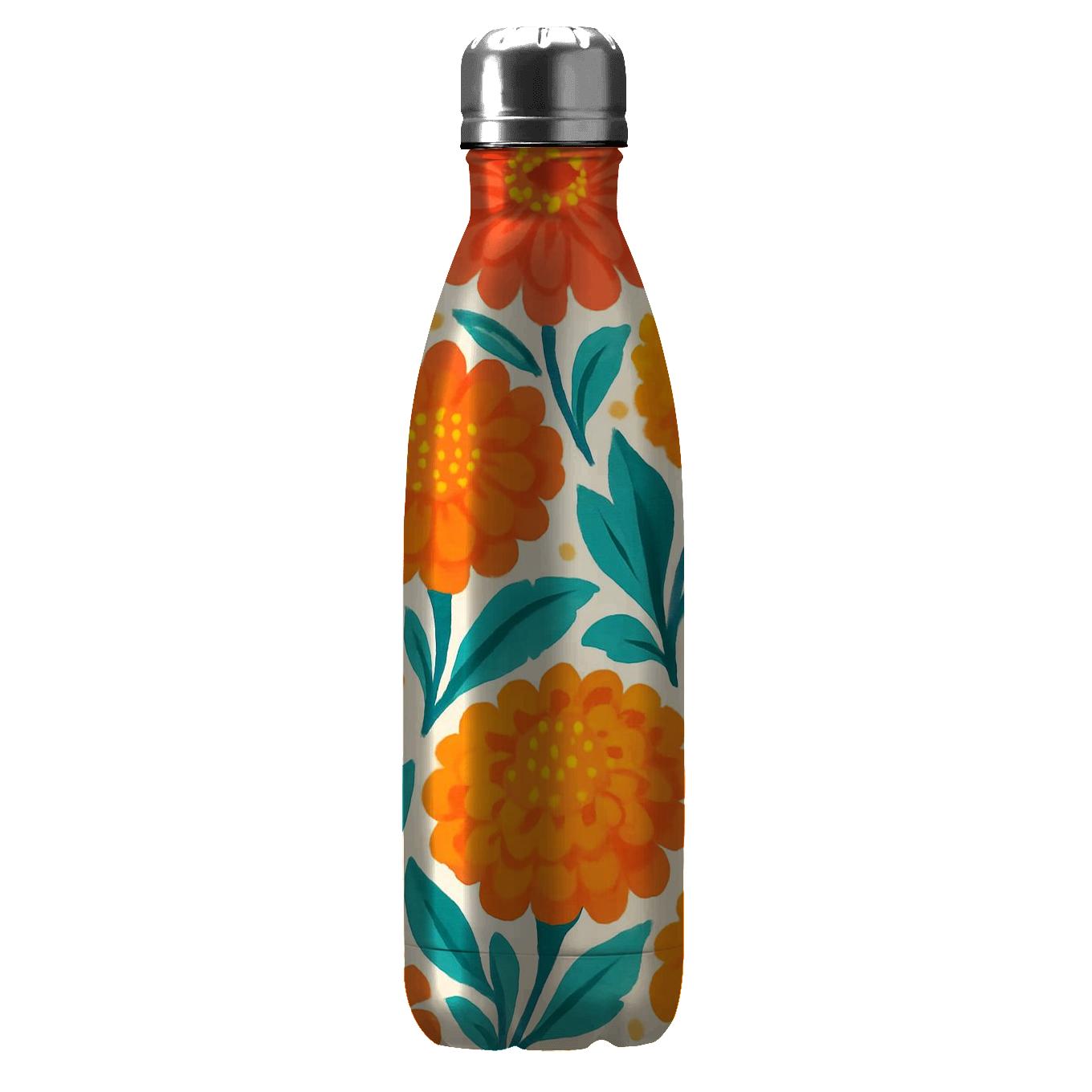 Citrus Zinnia Carnival insulated water bottles