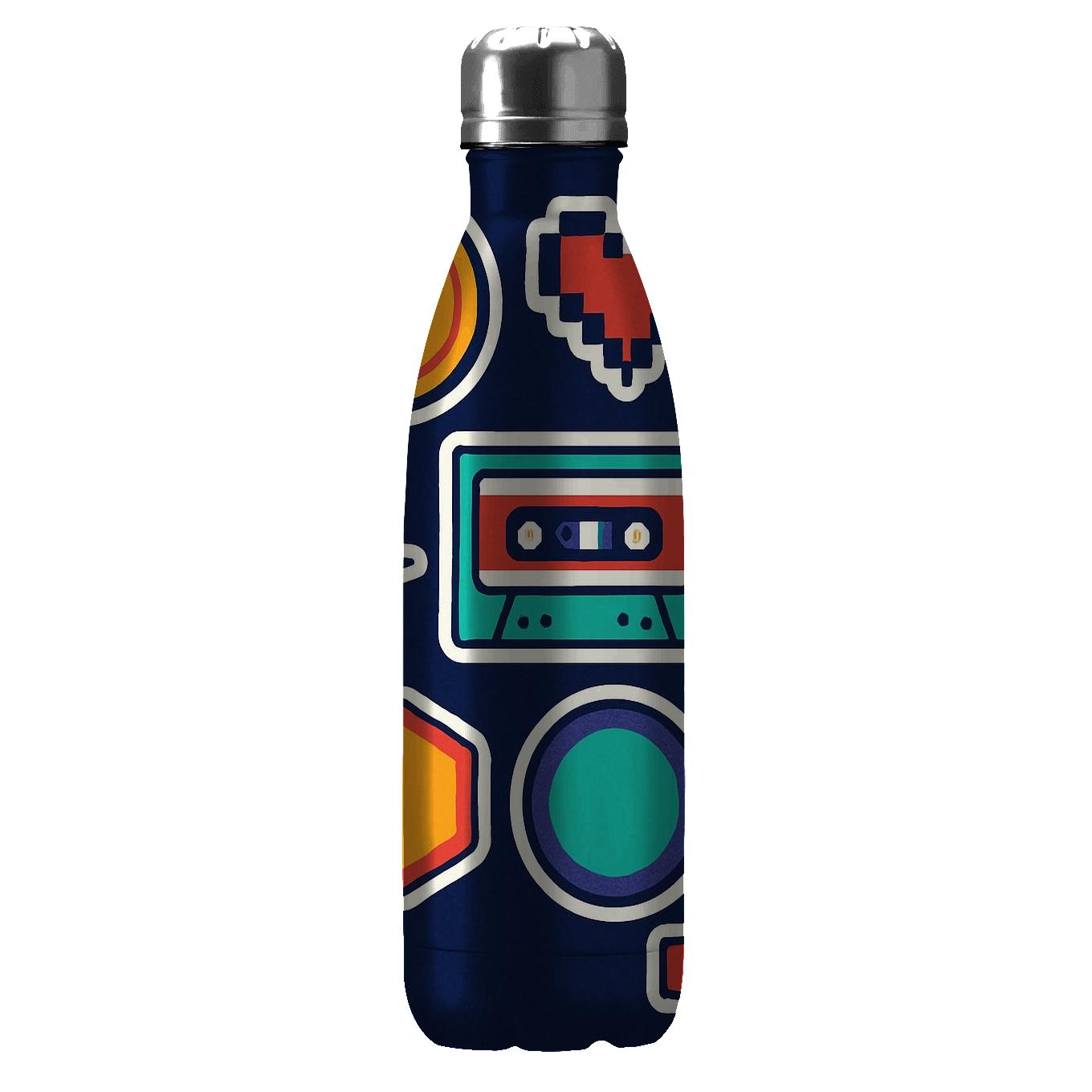 Arcade Sticker Collage Grid water bottle cups