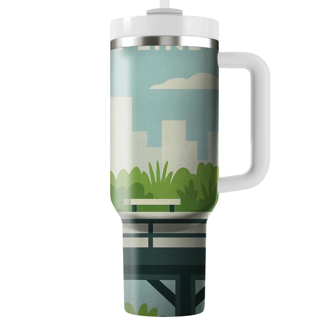 High Line Park New York City United States tumbler cups