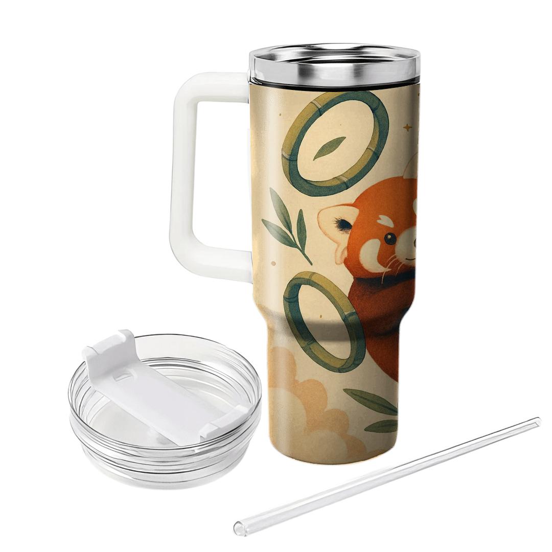 Gravity Garden Red Panda Dreamscape tumblers with lids