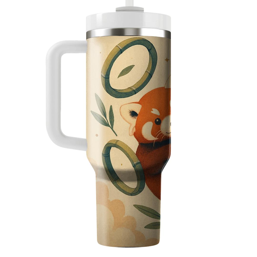 Gravity Garden Red Panda Dreamscape tumblers with lids