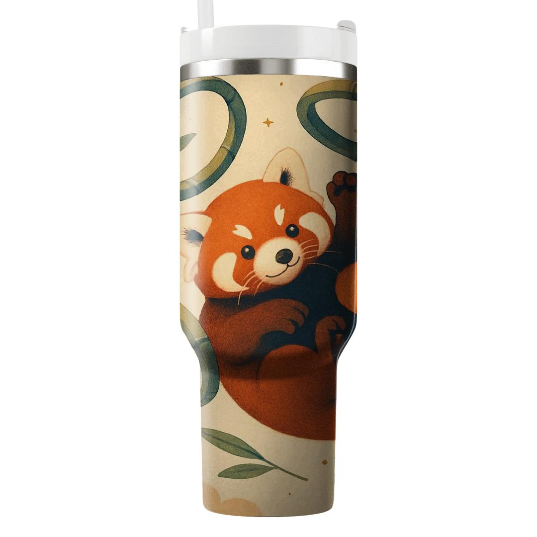 Gravity Garden Red Panda Dreamscape tumblers with lids