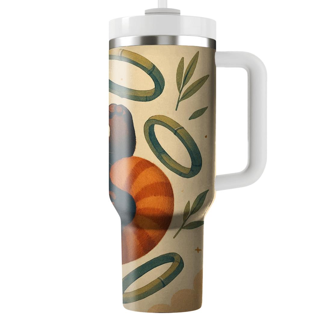 Gravity Garden Red Panda Dreamscape tumblers with lids