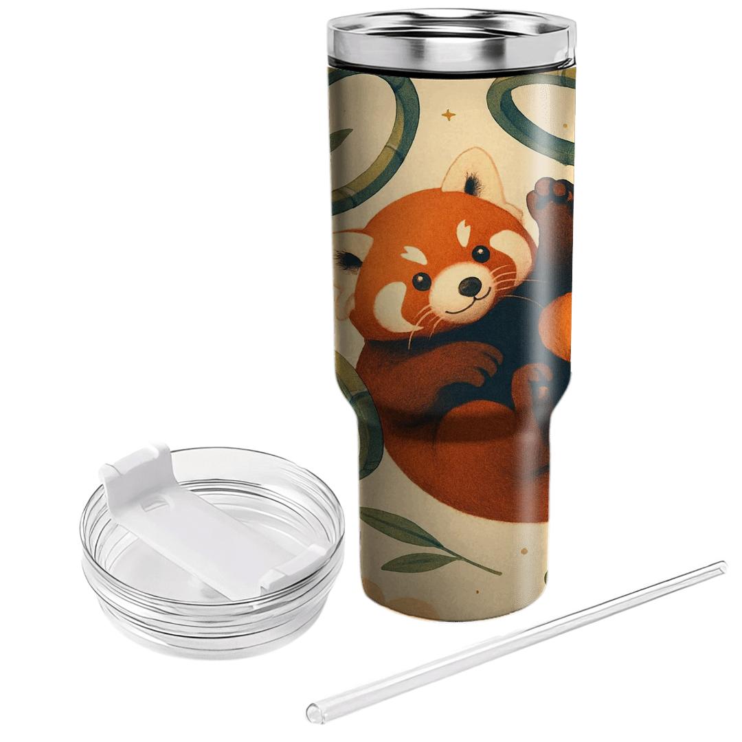 Gravity Garden Red Panda Dreamscape tumblers with lids