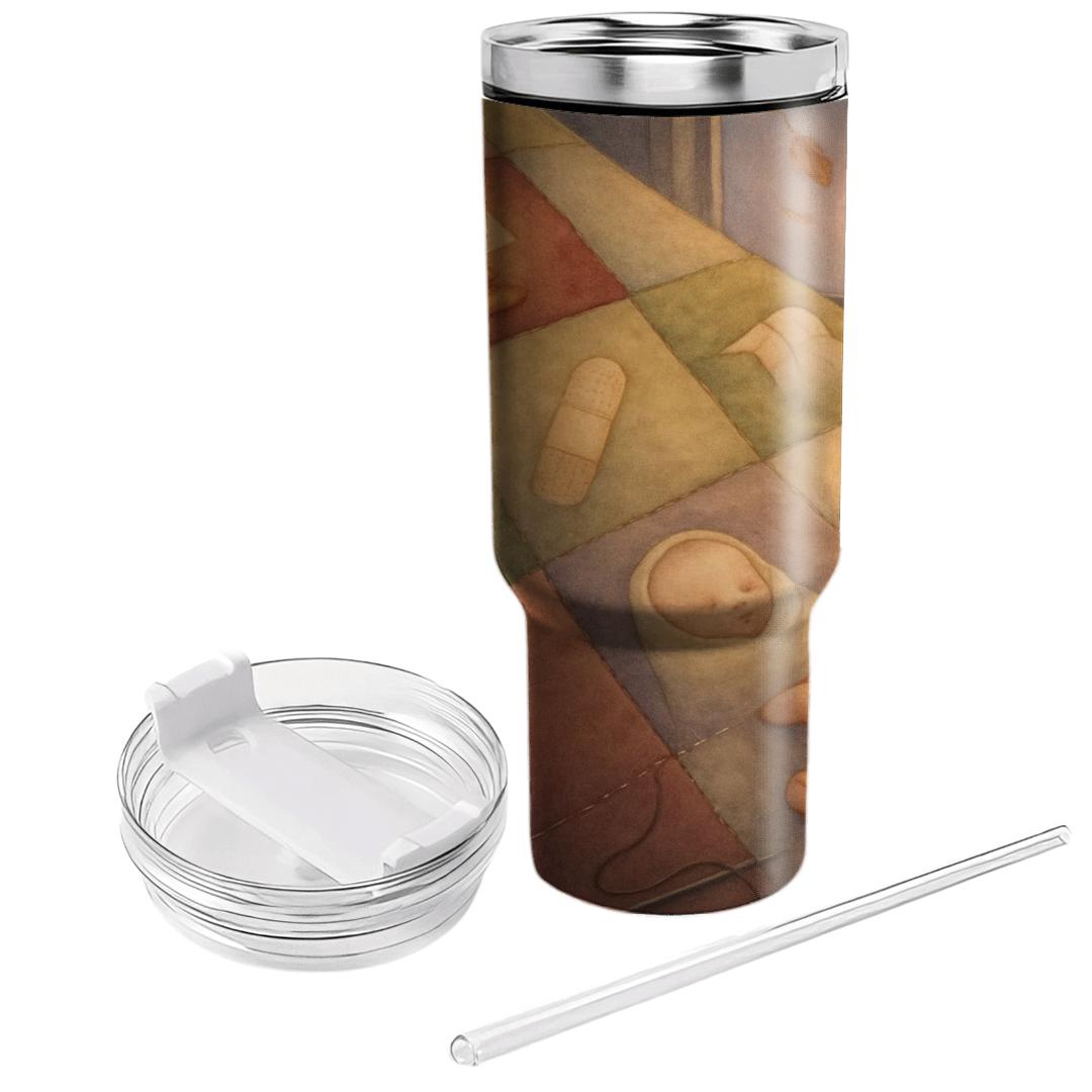 The Seam Of Seasons A Mothers Love Stitched Into Every Year insulated tumblers