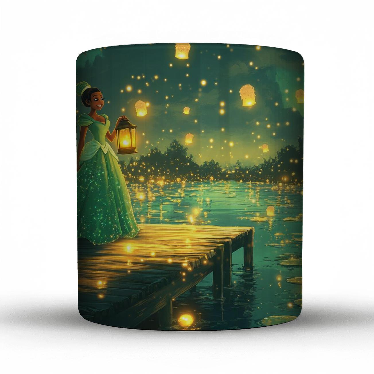 Princess Tiana Bayou Lantern Parade ceramic coffee mugs