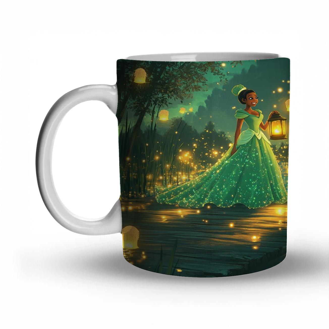 Princess Tiana Bayou Lantern Parade ceramic coffee mugs