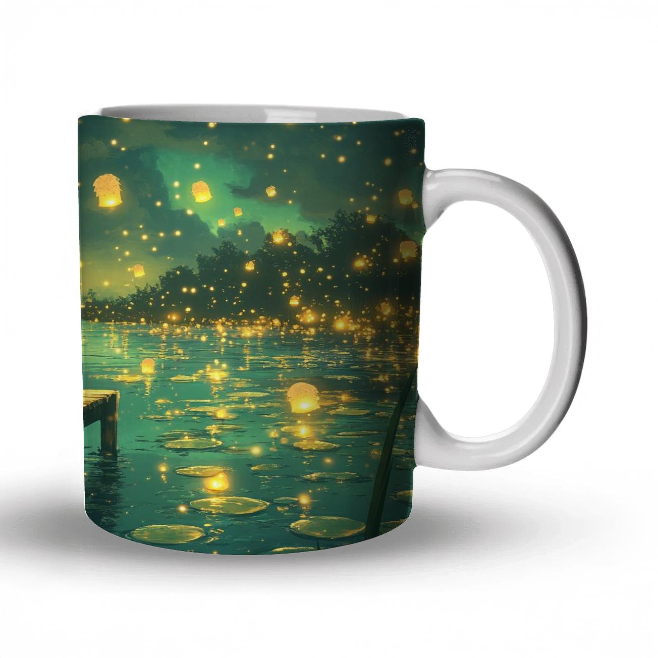 Princess Tiana Bayou Lantern Parade ceramic coffee mugs