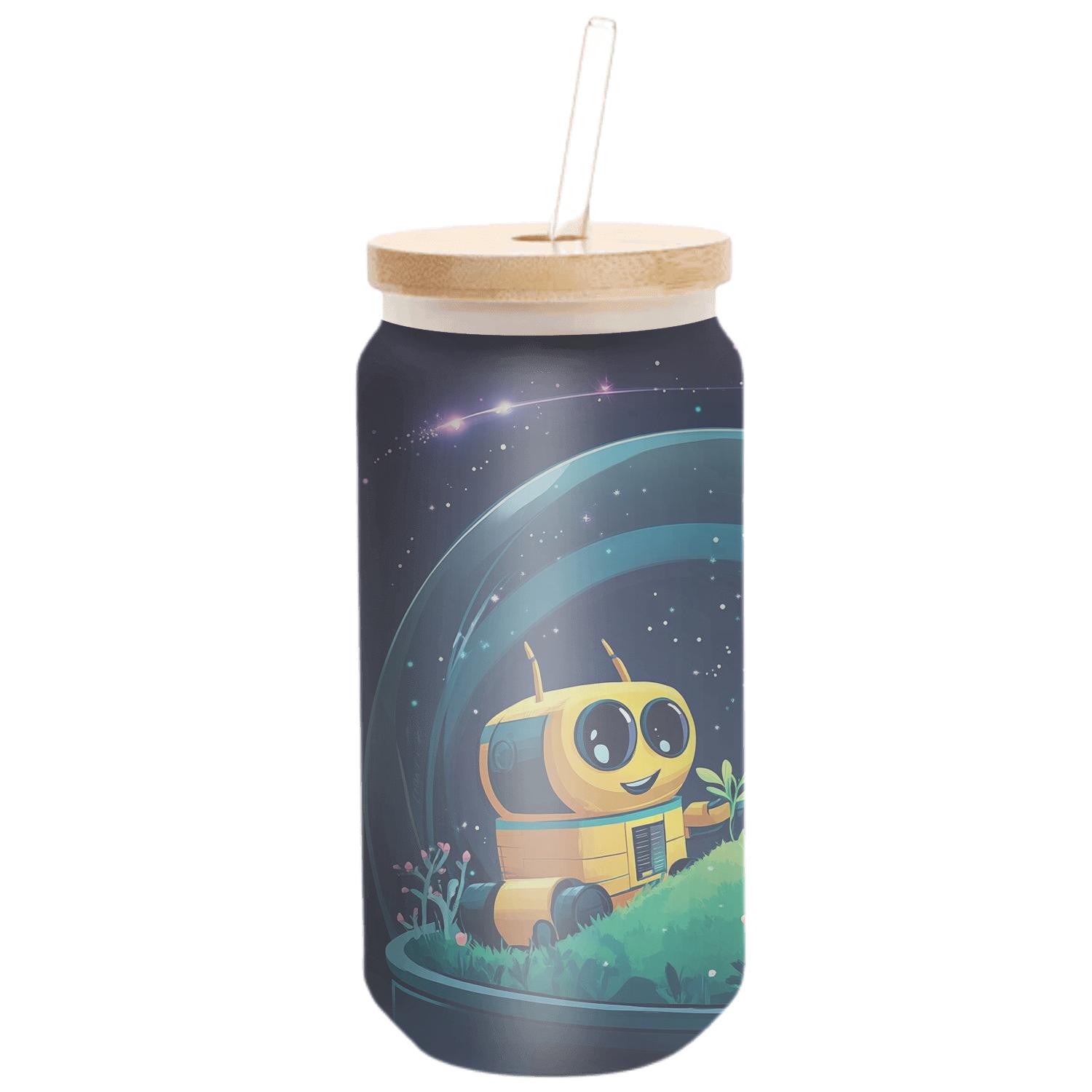 WALL E And EVE Stardust Garden Picnic Disney Inspired custom engraved glassware