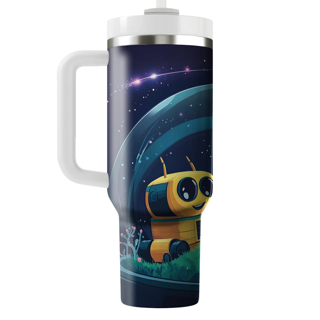 WALL E And EVE Stardust Garden Picnic Disney Inspired unique tumblers
