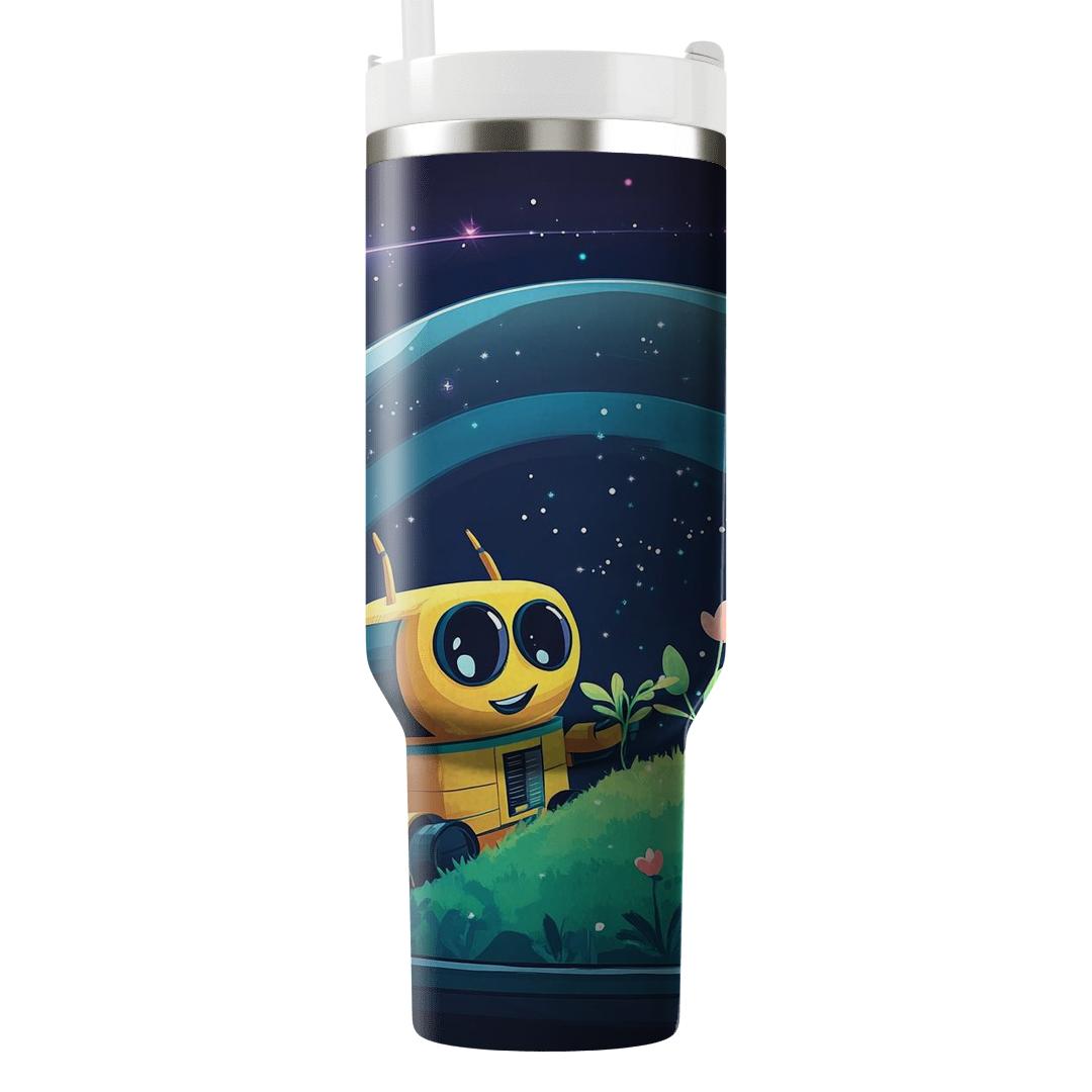 WALL E And EVE Stardust Garden Picnic Disney Inspired unique tumblers