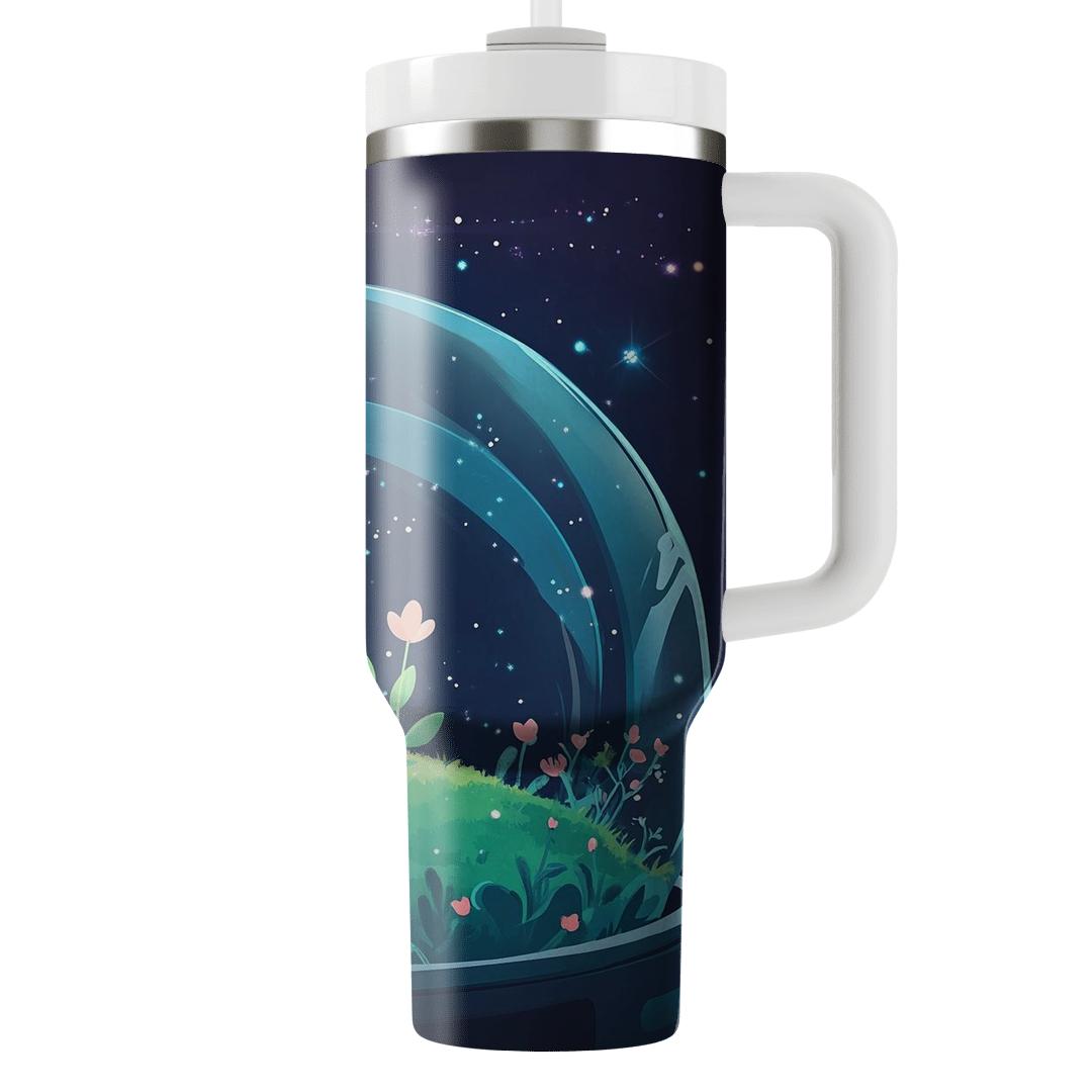 WALL E And EVE Stardust Garden Picnic Disney Inspired unique tumblers