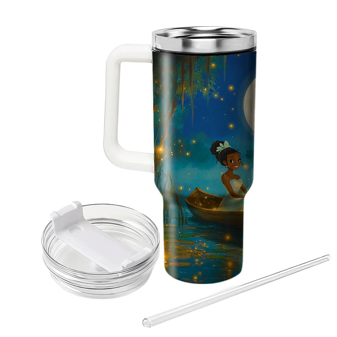 Princess Tiana Bayou Firefly Moonboat Disney Inspired custom tumblers