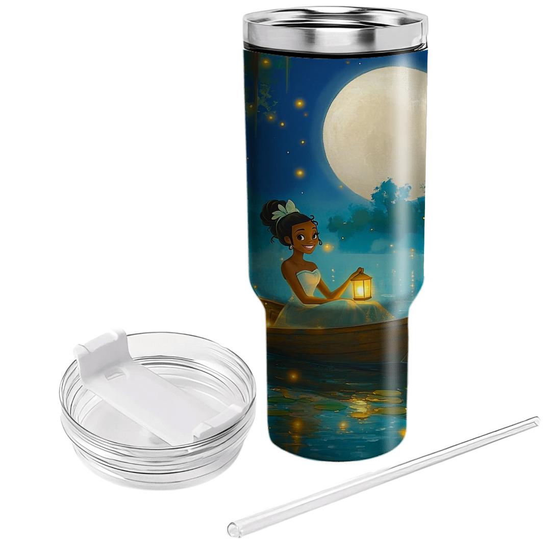 Princess Tiana Bayou Firefly Moonboat Disney Inspired custom tumblers