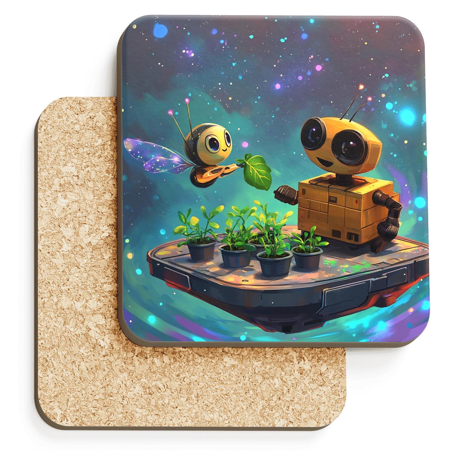 WALL E And EVE Stardust Garden Picnic stone coaster collections