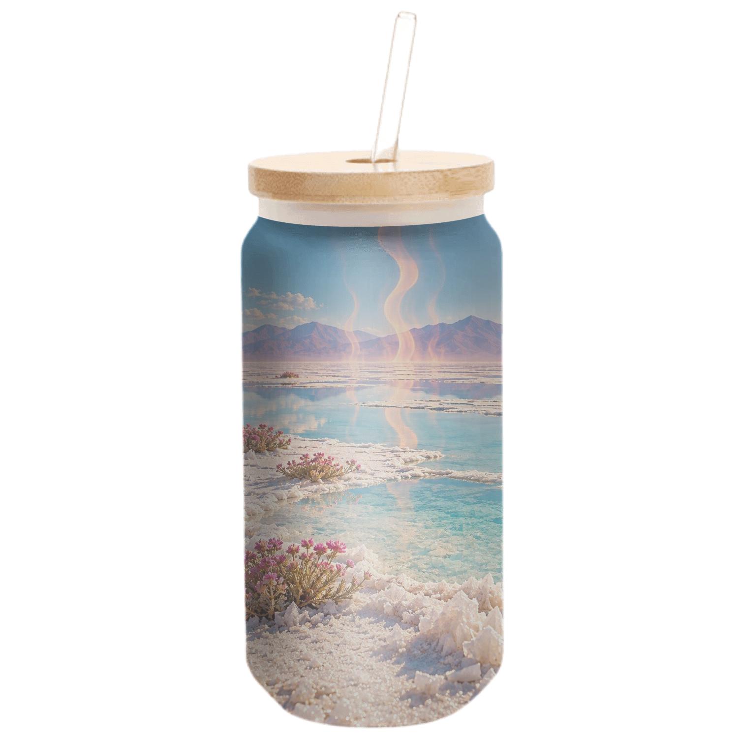 Summer Mirage Salt Flats artisan blown glass drinkware [AI-073f30b9-afa9cff416b7]