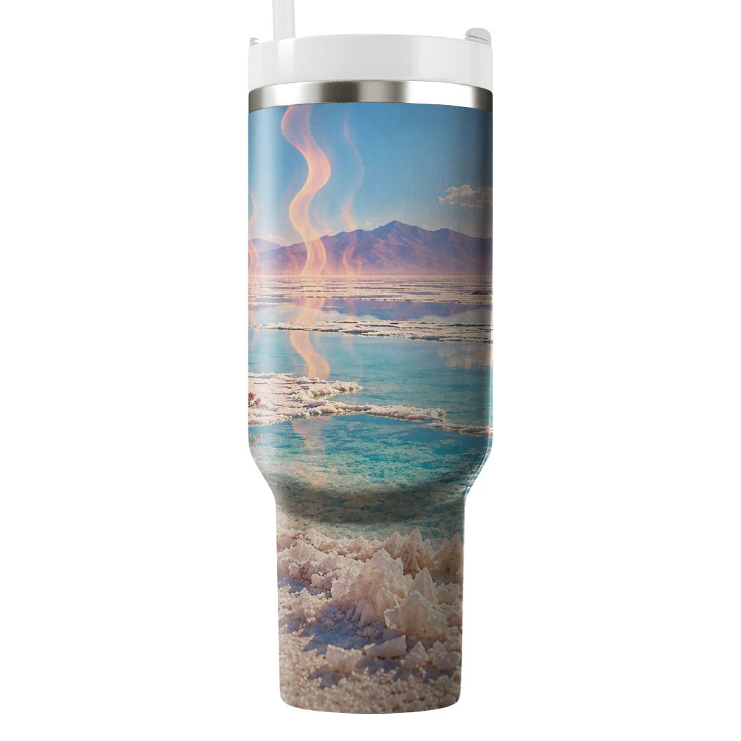 Summer Mirage Salt Flats insulated tumblers [AI-073f30b9-c05432883eb9]