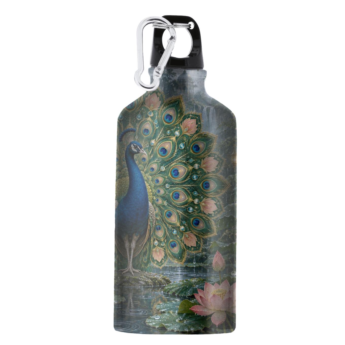 Monsoon Peacock Lotus Mandala sports bottles for gifts [AI-624c6645-ea67d9269bfe]