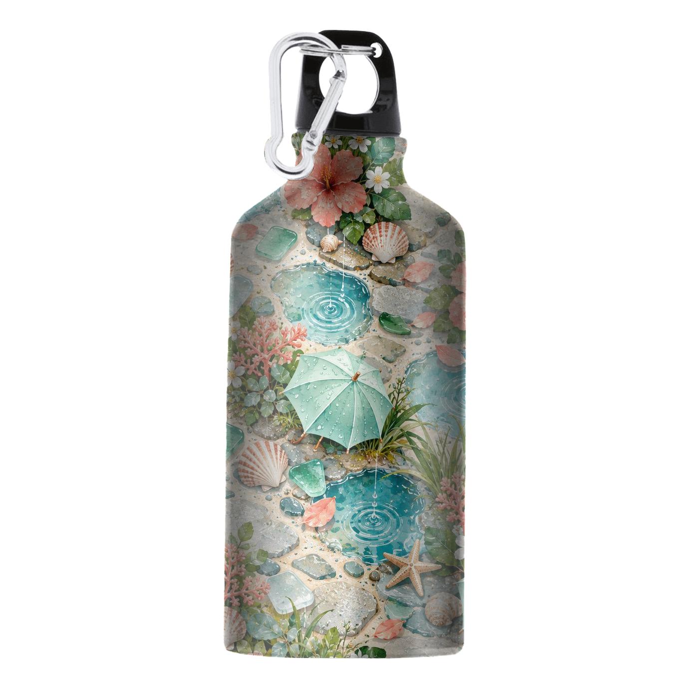 Summer Sea Glass Rain Garden sports bottles for gifts [AI-b66ec5f6-ceb45391dc7e]