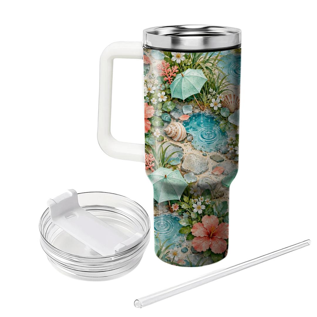 Summer Sea Glass Rain Garden insulated tumblers [AI-b66ec5f6-ceb45391dc7e]
