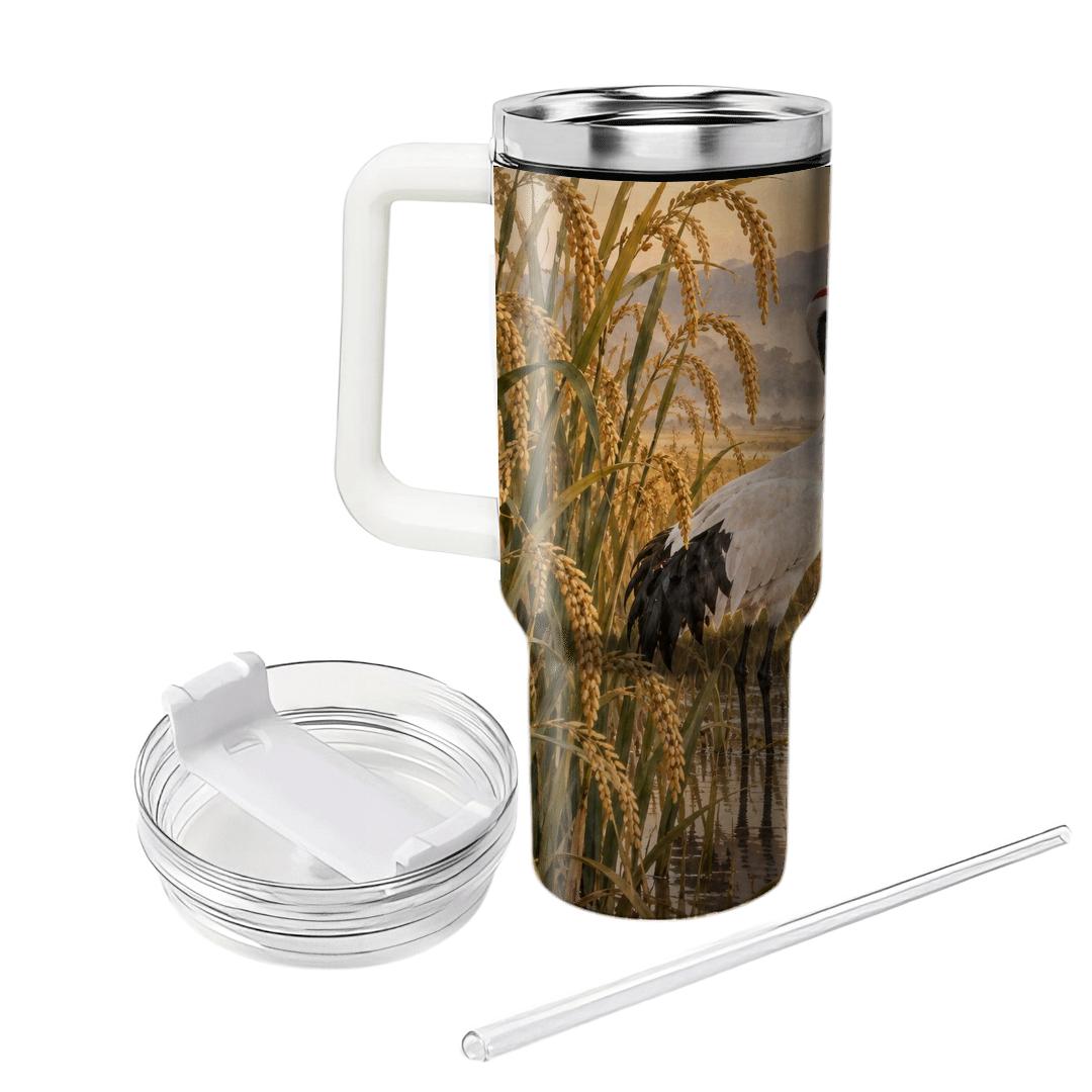 Amber Crane Harvest Silhouette insulated tumblers [AI-1b03898d-ae9da79b1c37]