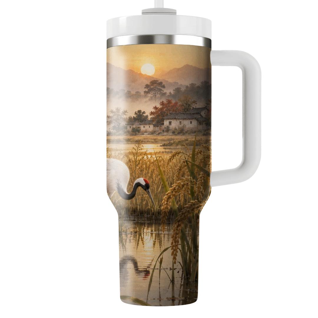 Amber Crane Harvest Silhouette insulated tumblers [AI-1b03898d-b675b801bdf3]