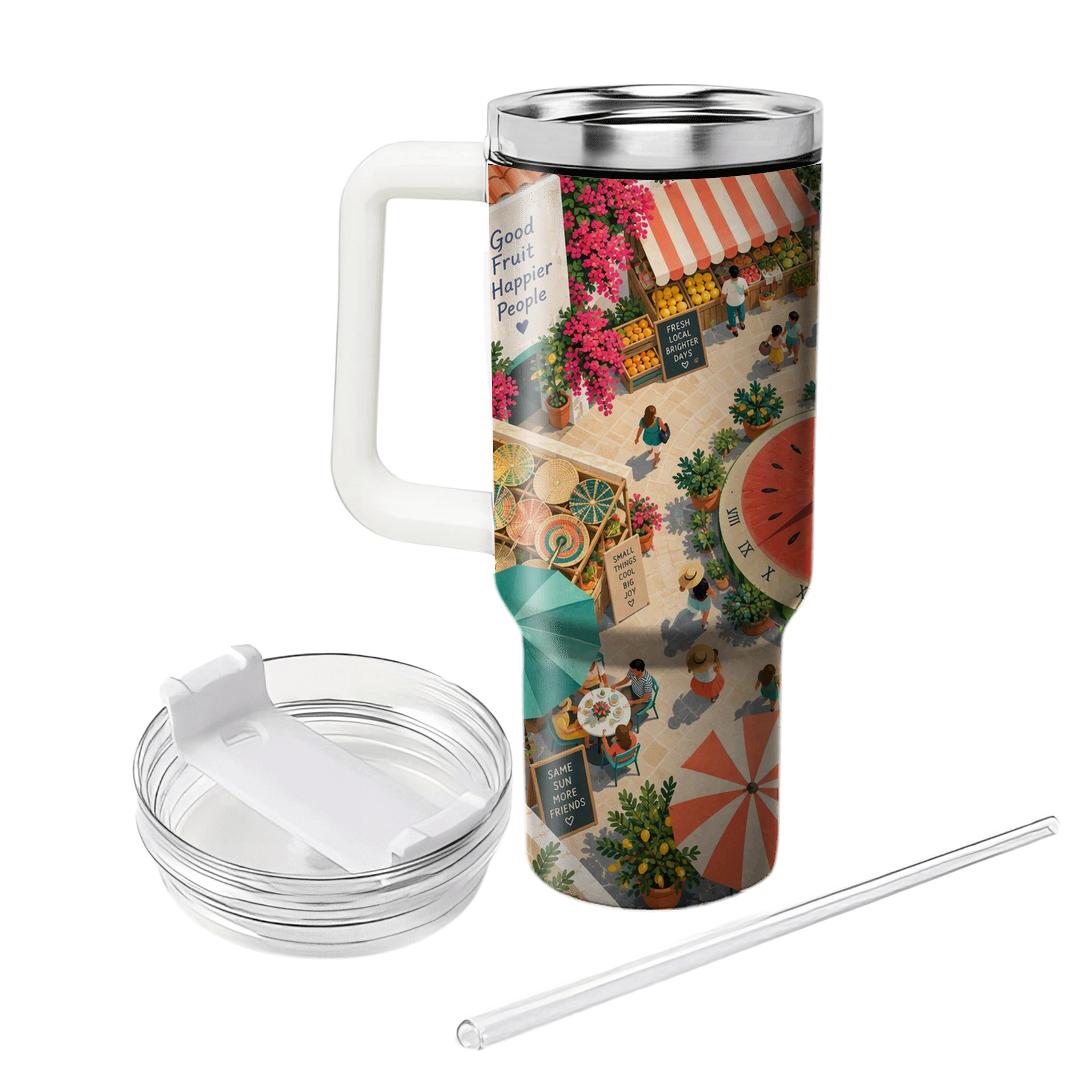 Summer Sundial Watermelon Bazaar insulated tumblers [AI-f2e4fbaa-8b76e644576d]
