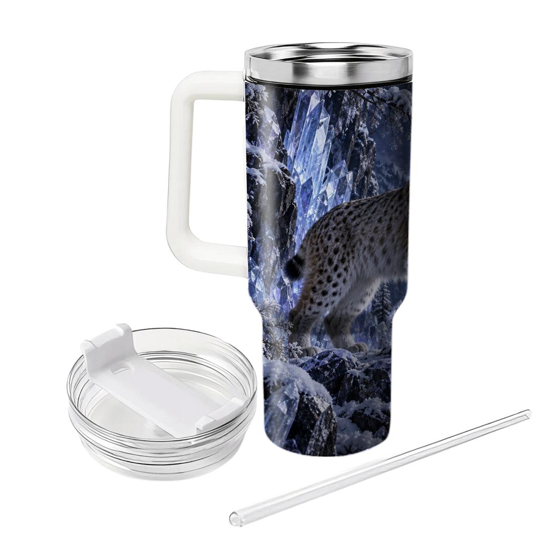 Sapphire Lynx Crystal Grove travel tumblers [AI-e3694643-7c127ef73abd]