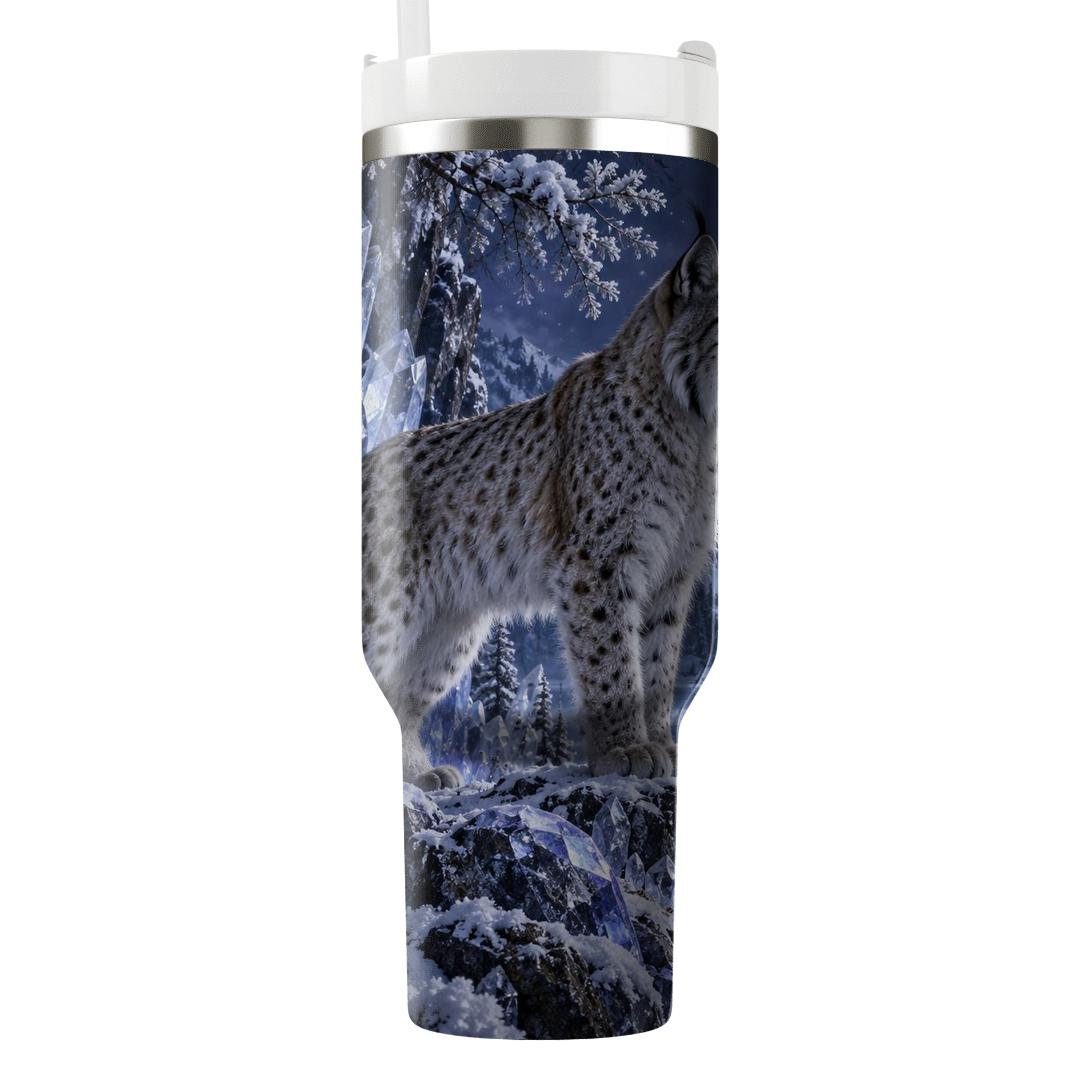 Sapphire Lynx Crystal Grove travel tumblers [AI-e3694643-6a6ea033c89d]