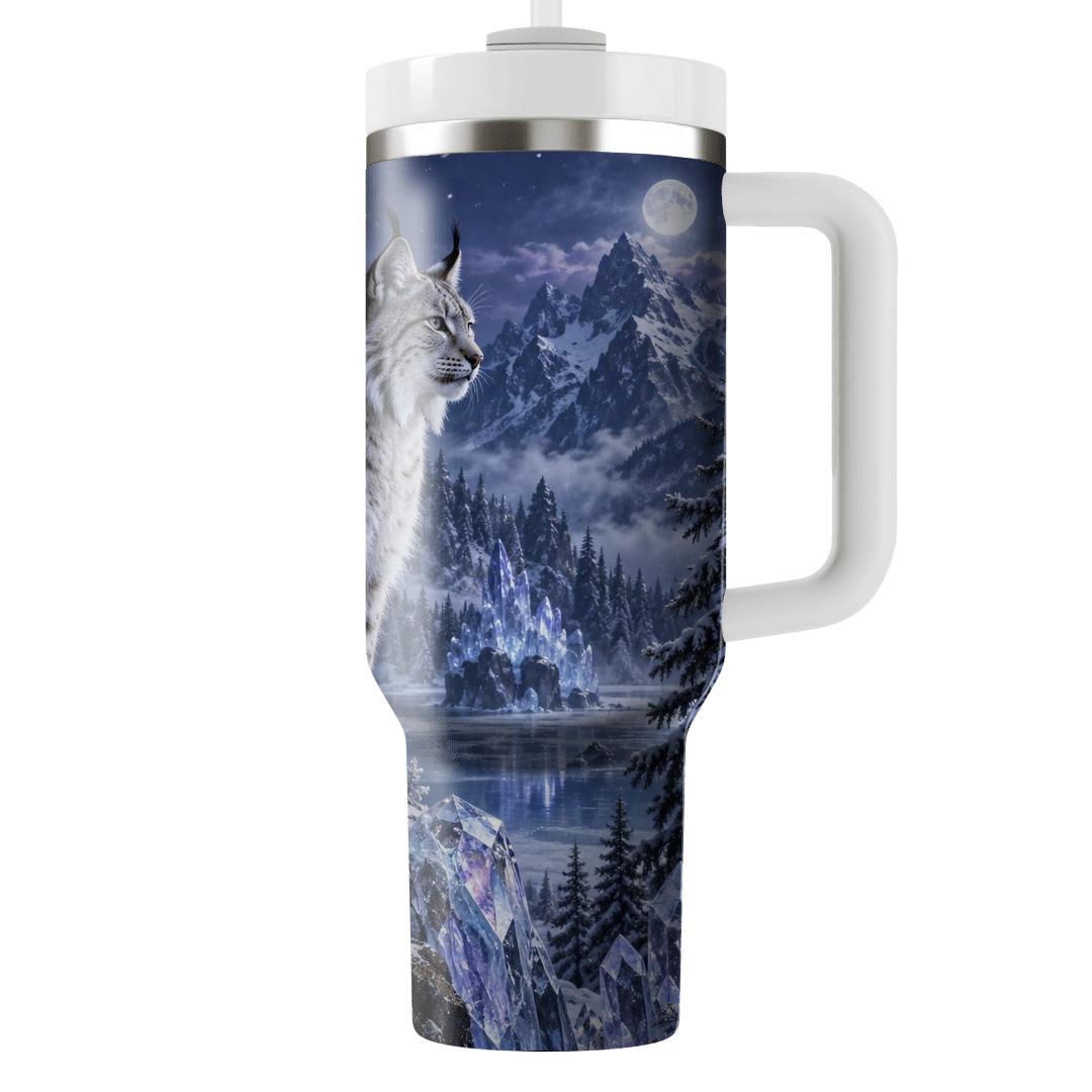 Sapphire Lynx Crystal Grove travel tumblers [AI-e3694643-37fa8e27391d]