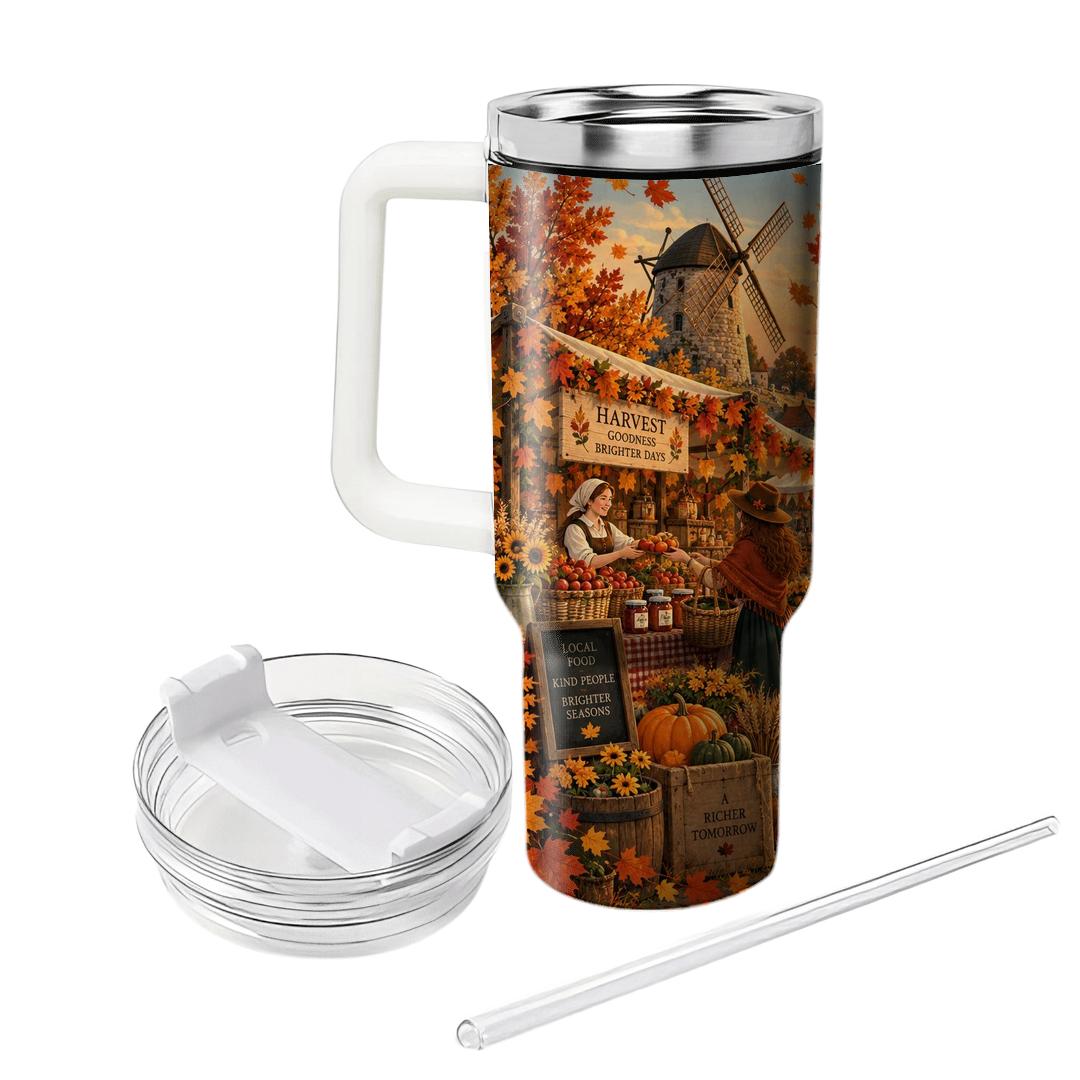 Autumn Saffron Windmill Fair decorative tumblers [AI-a119c779-d2e029d3fe8f]